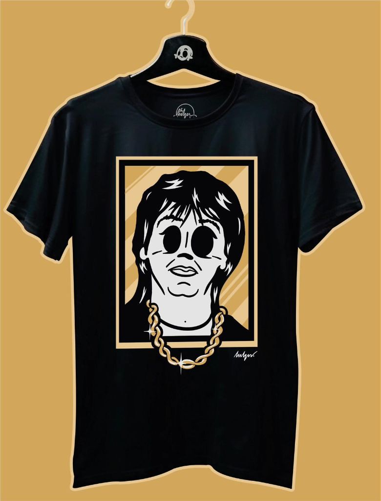 Playera Retrato Dorado